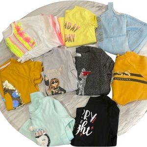 Girl’s short & long sleeve shirts, sweaters, swimsuit coverup,‎ dress size 7